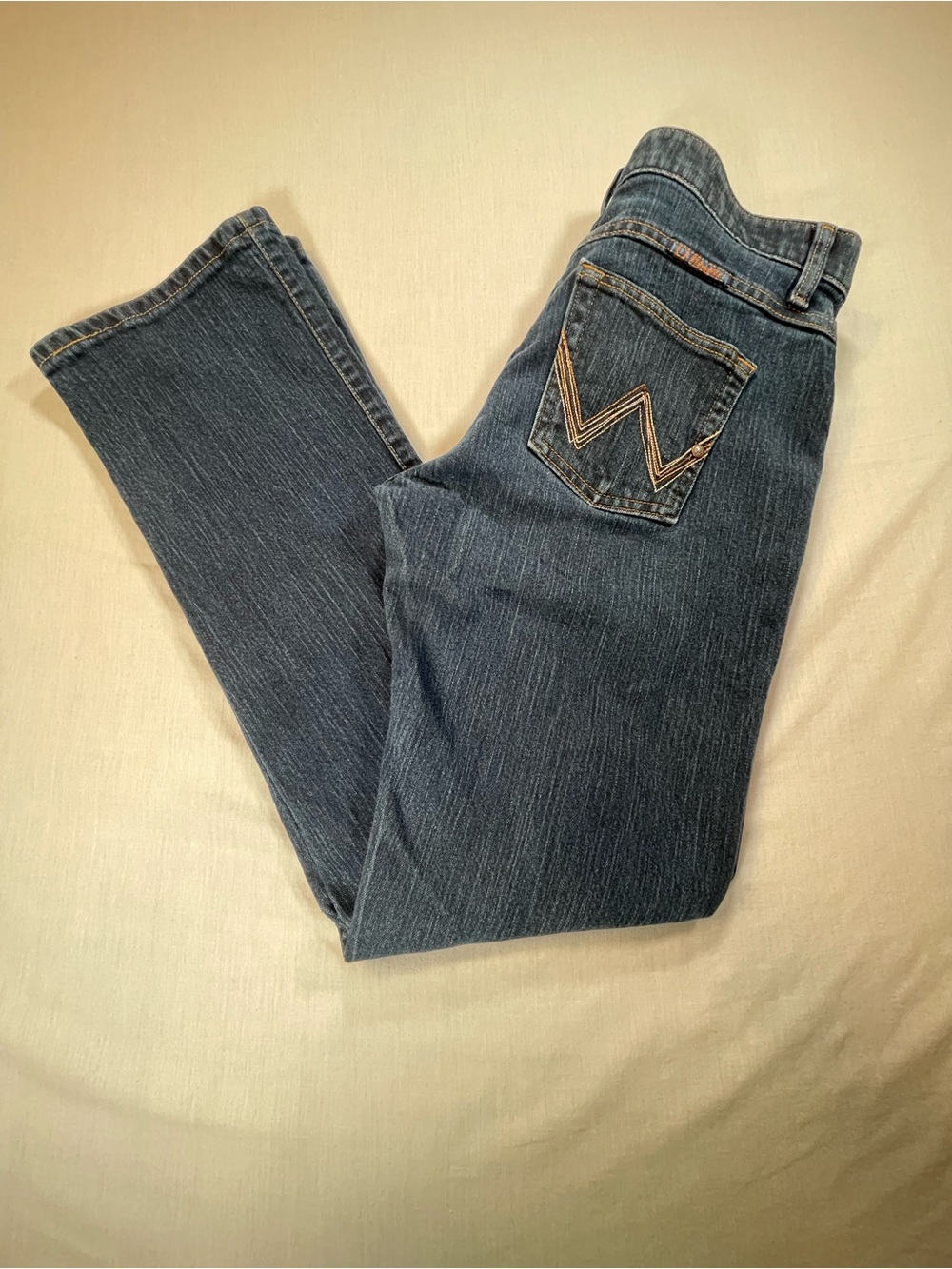 Wrangler Q-Baby Ultimate Riding Jeans Womens 7/8x32* Stretch Dark Western Rodeo